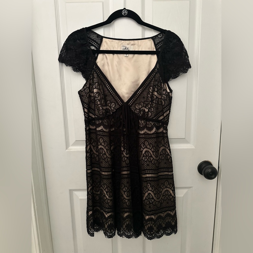 Milly Black and Cream Dress NWOT